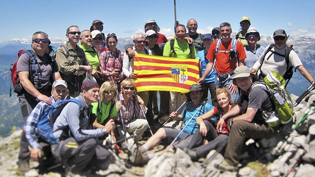 Montañeros de Aragón en  Peña Montañesa