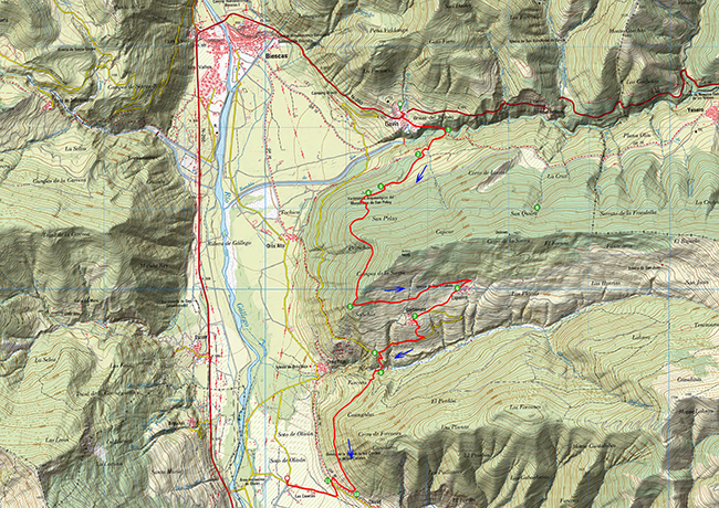 Mapa de la ruta Pico Espelunciecha