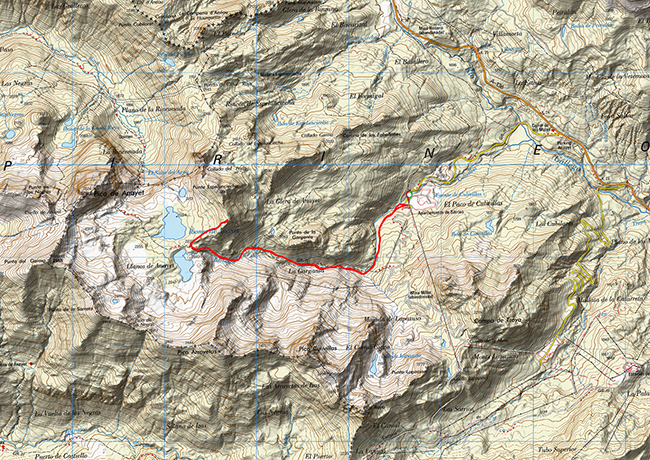 Mapa de la ruta Pico Espelunciecha